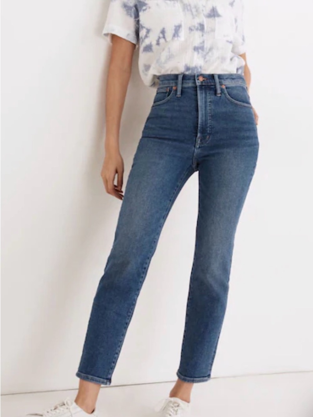 Madewell Perfect Vintage Jeans straight leg Maplewood wash